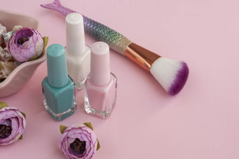 spa wellness setting with female feet plate